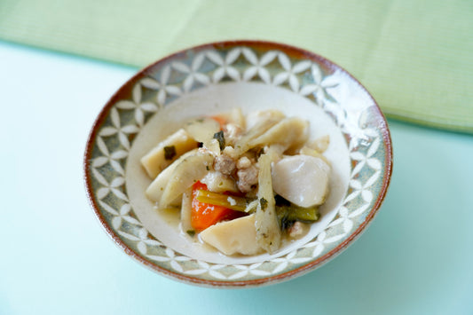 ほっこりやわらか 根菜のそぼろ煮